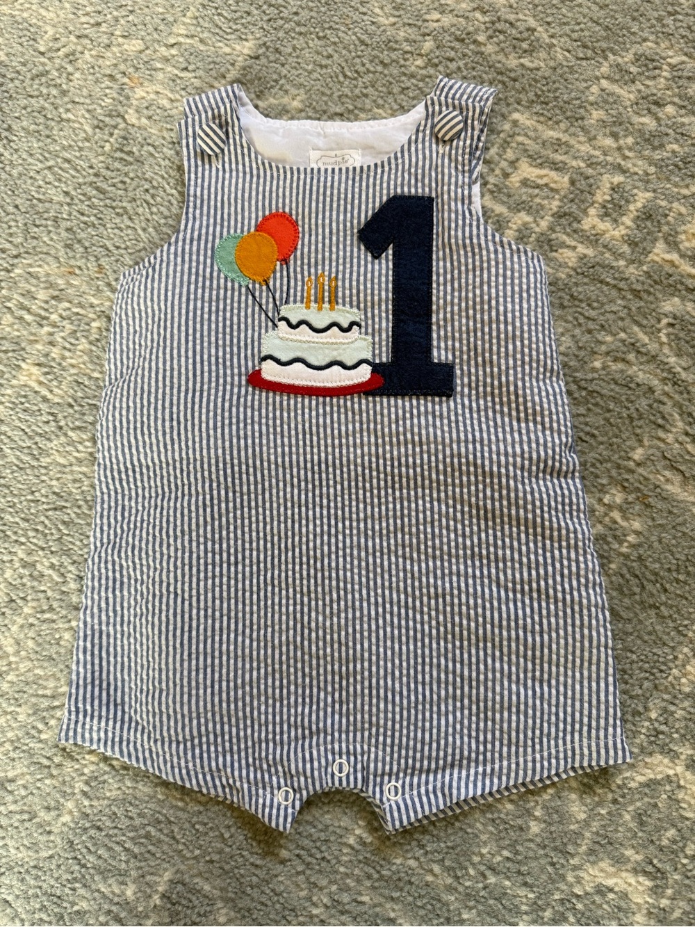 Mud Pie First Birthday Romper